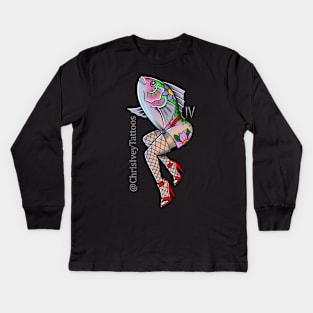 Reverse Mermaid by IV Artist Promo Kids Long Sleeve T-Shirt